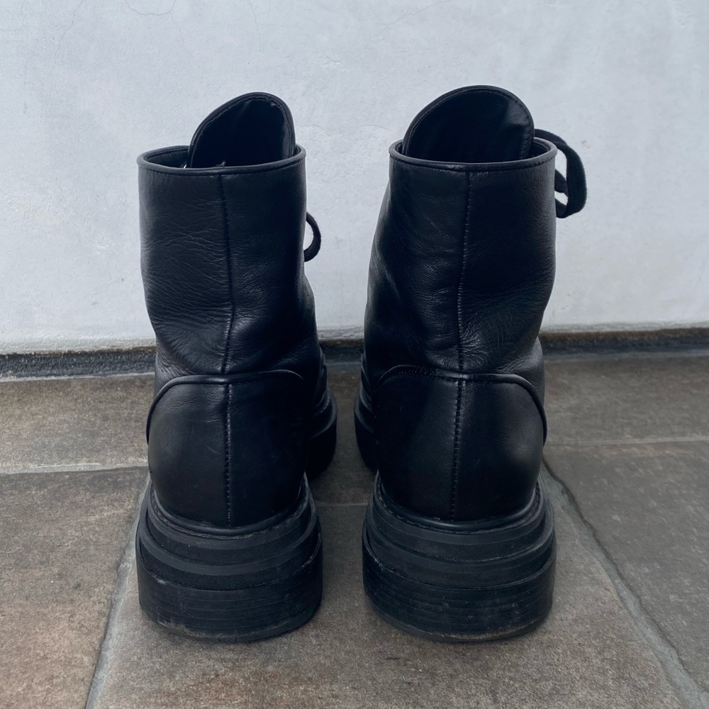 SCHUTZ BLACK LEATHER BOOTS - Picture 4 of 5